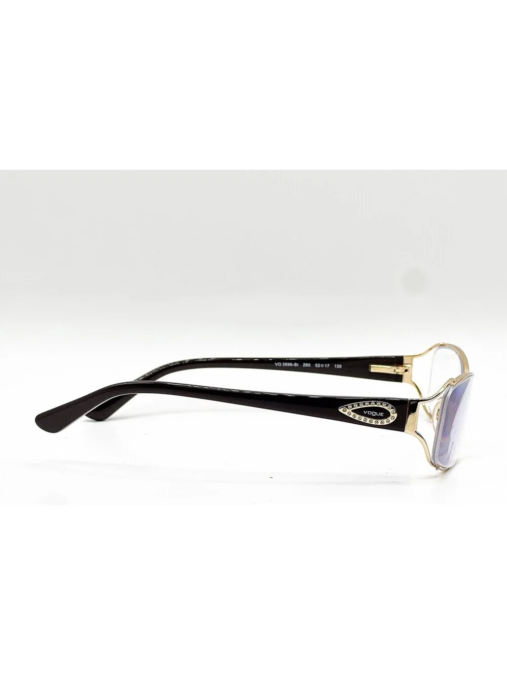 Vogue VO 3896-BI 280 Gold Brown Authentic Eyeglass Frames 52-17